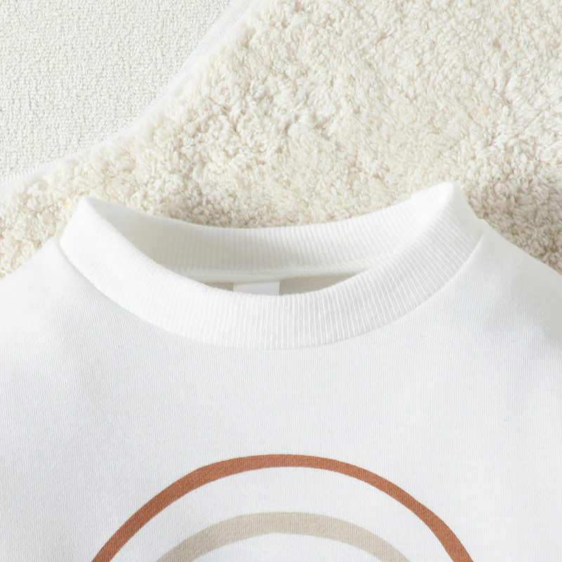 New Children's Clothing Baby Jumpsuits Baby Rainbow Letter Romper – Bild 3