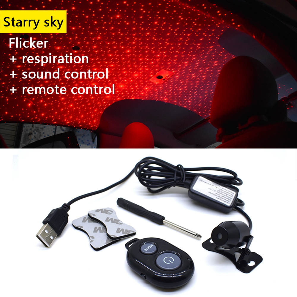 LED USB car atmosphere ambient star DJ light RGB colorful music indoor lamp decorative light - Image 6