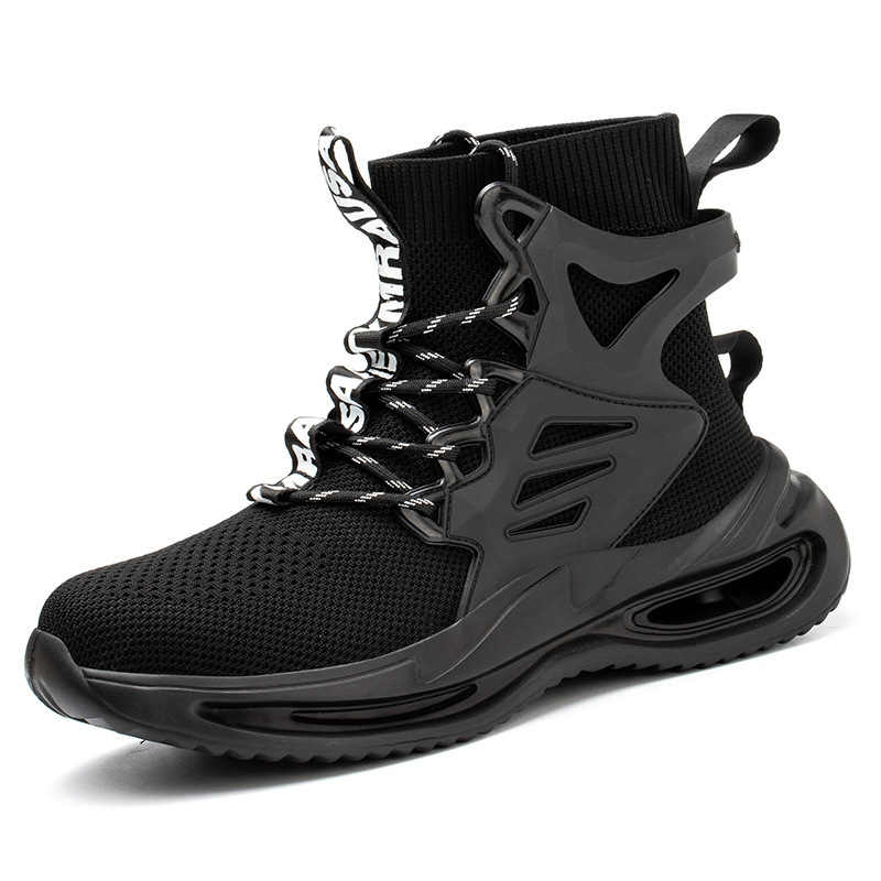 Flying Woven Breathable Protective Safety Shoes Large Size Mens Work Shoes – Bild 10