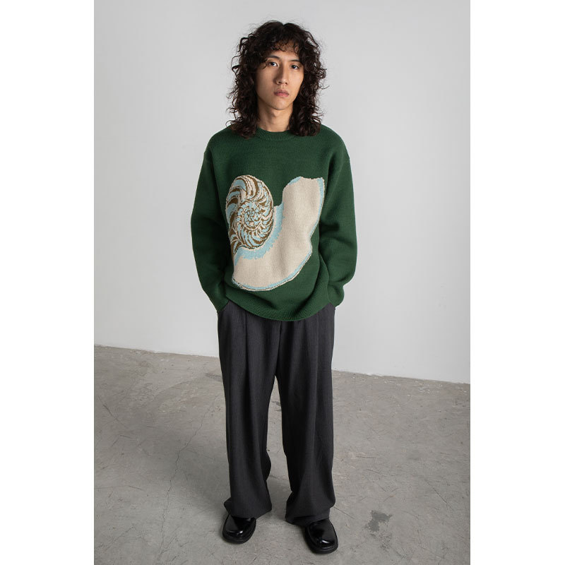 Ladies Casual Fashion Conch Pattern Sweater – Bild 4