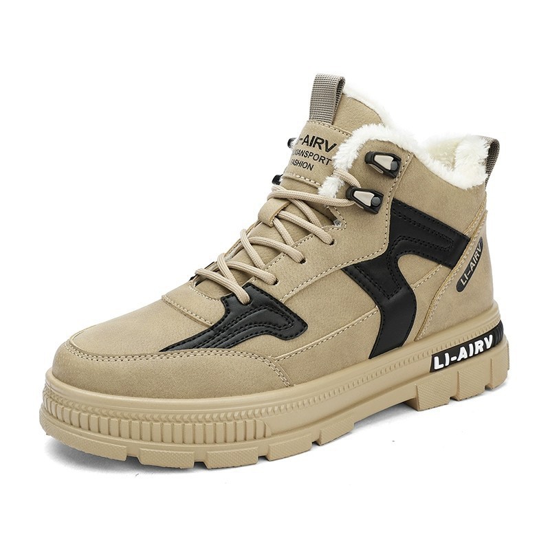 Winter Thickened Velvet Warm Ankle Boots Men Outdoor Subzero Anti-cold Anti-ski Snow Boots Outdoor Casual Walking Running Flat Shoes - Image 8