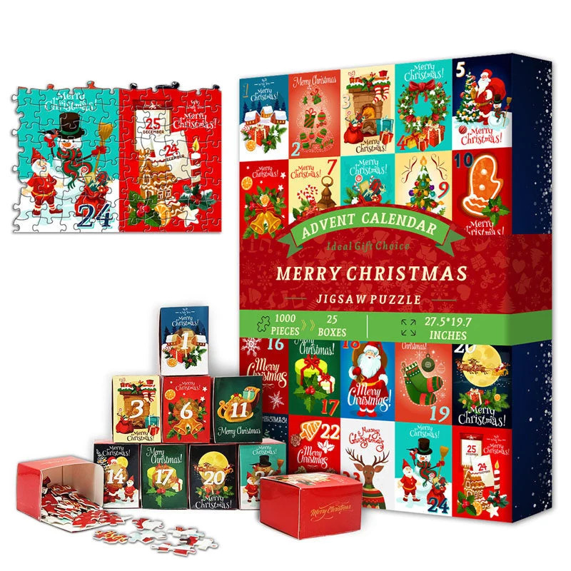 New 24 Boxes Christmas Advent Calendar Puzzle - Image 4