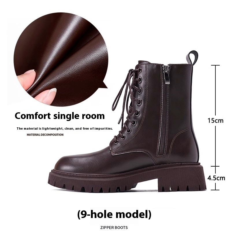 Height-increasing Martain Thick Bottom Hot Motorcycle Boots - Image 6