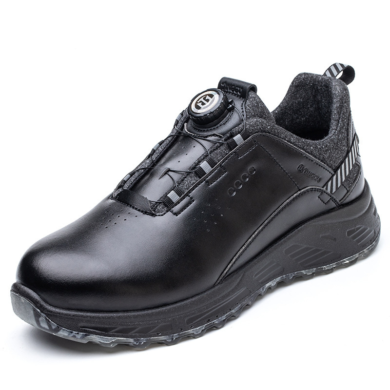 Rotating Button Lace-up Free Safety Shoes – Bild 3