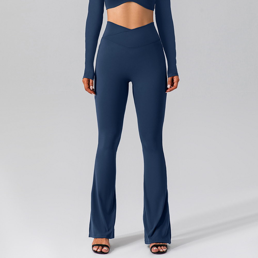 Stretch Yoga Bell-bottom Pants - Image 4