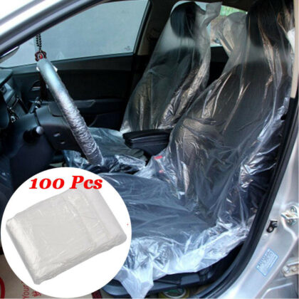 Automobile plastic dustproof disposable seat cover