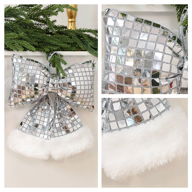 Mirror Bow Christmas Tree Decoration - Image 4