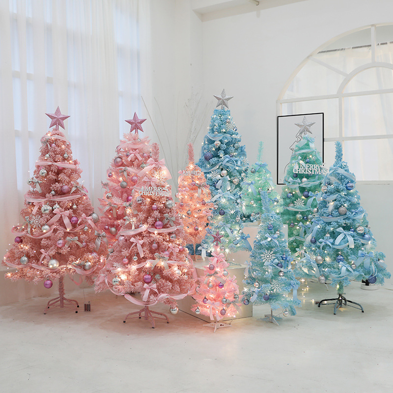 PinkChristmas Tree Package Home Flocking Decoration - Image 5
