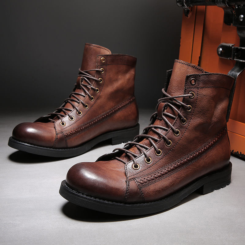 British Style Brush Color Worker Boot - Image 4