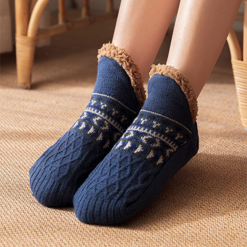 Indoor Home Floor Socks Fall And Winter Warm Non-slip Carpet Socks For Men And Women - Image 4