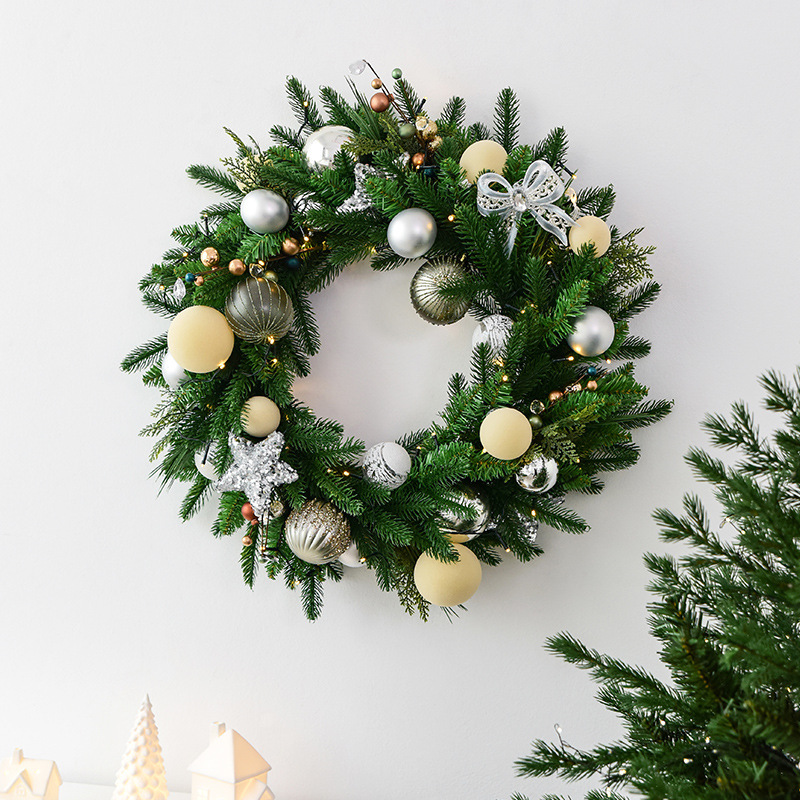 60cm Pine Leaf Christmas Garland Door Ornaments