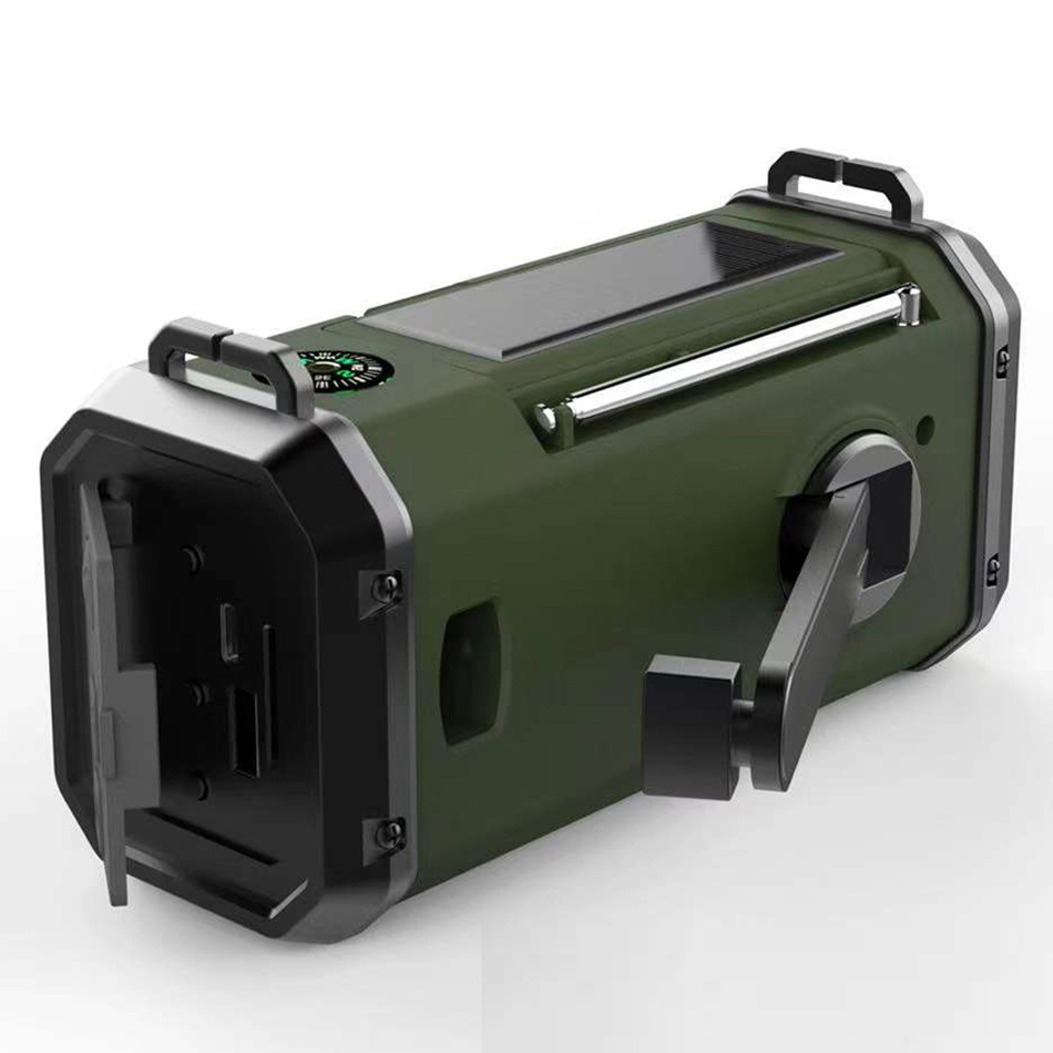 The New Solar Hand Crank Radio 10000mAh Emergency Cell Phone Charging Reading Light - Image 3