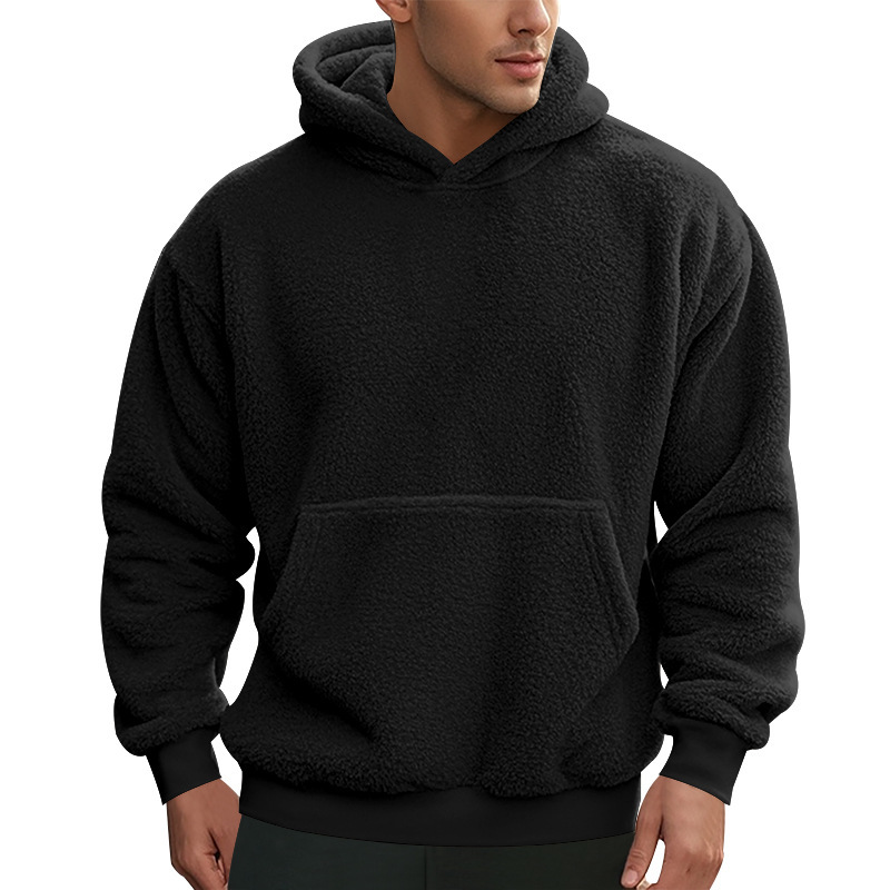 New Men's Double-sided Velvet Loose Sweater Men - Image 7