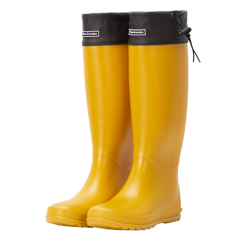 Stocking Slim Fit High-top Casual Rain Boots - Image 3