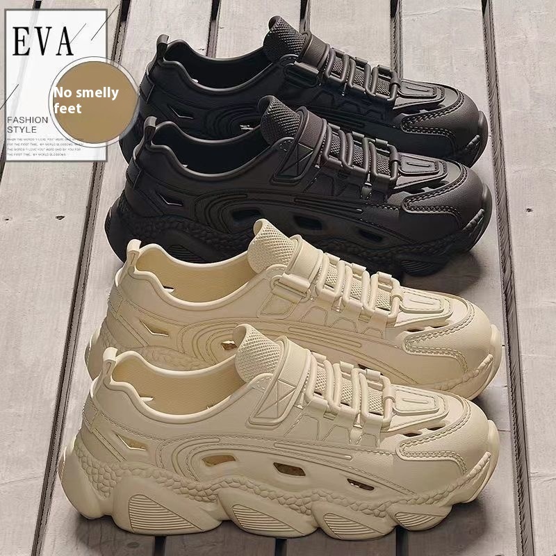 Men's Hole Shoes Thick-soled Beach Fishing Sandals - Image 5