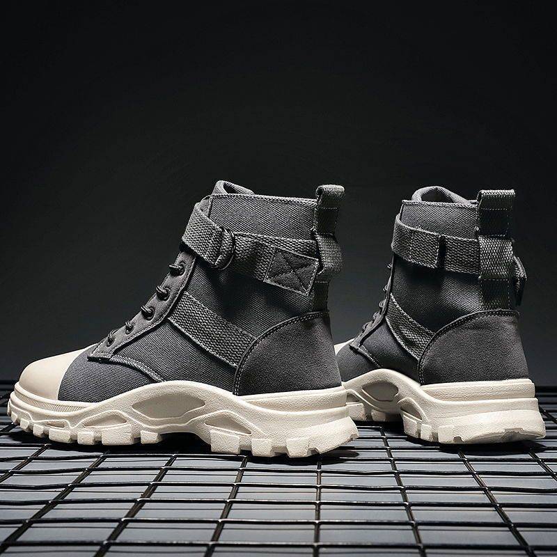 Men's British Style Casual All-matching Worker Boot - Image 8