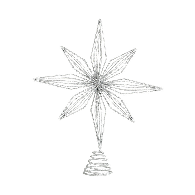 Eight Awn Star Champagne Christmas Decoration Ornaments - Image 5