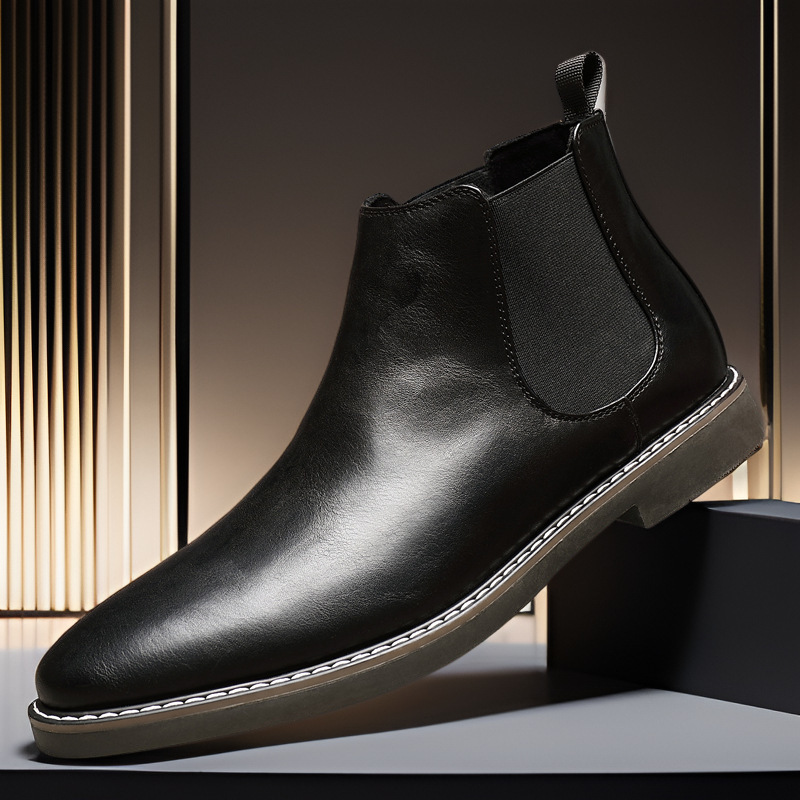 All-matching British Retro Chelsea Boots Men's Shoes - Image 6