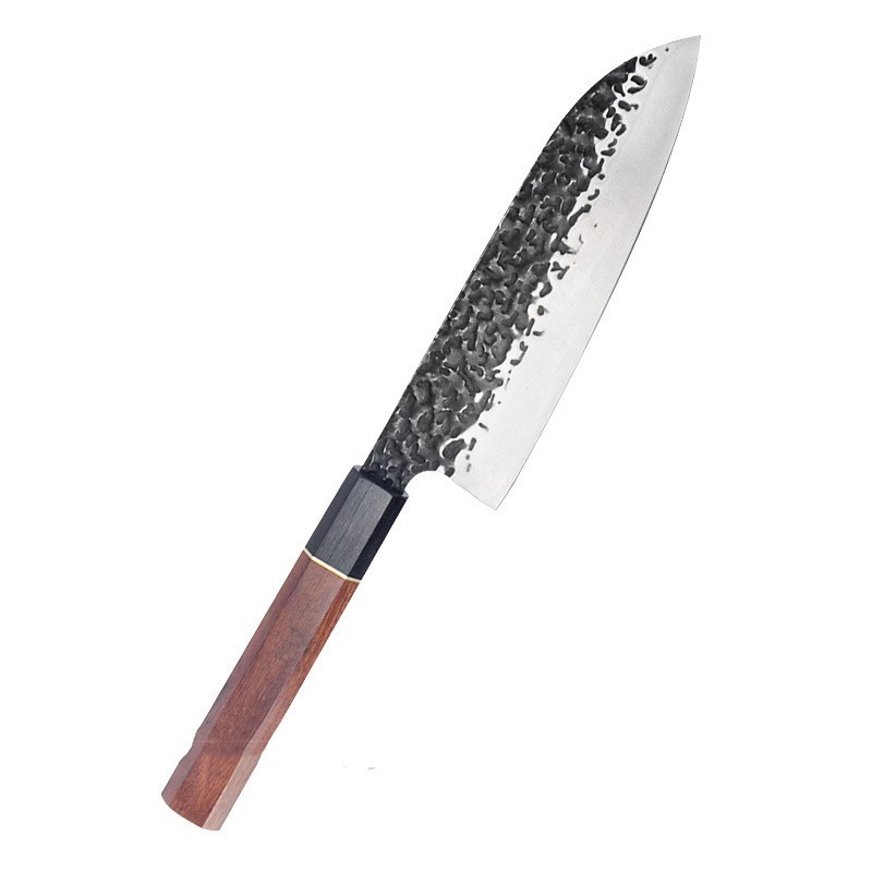 Forged Hammer Pattern Octagonal Handle Multi-purpose Knife For Cooking - Image 6
