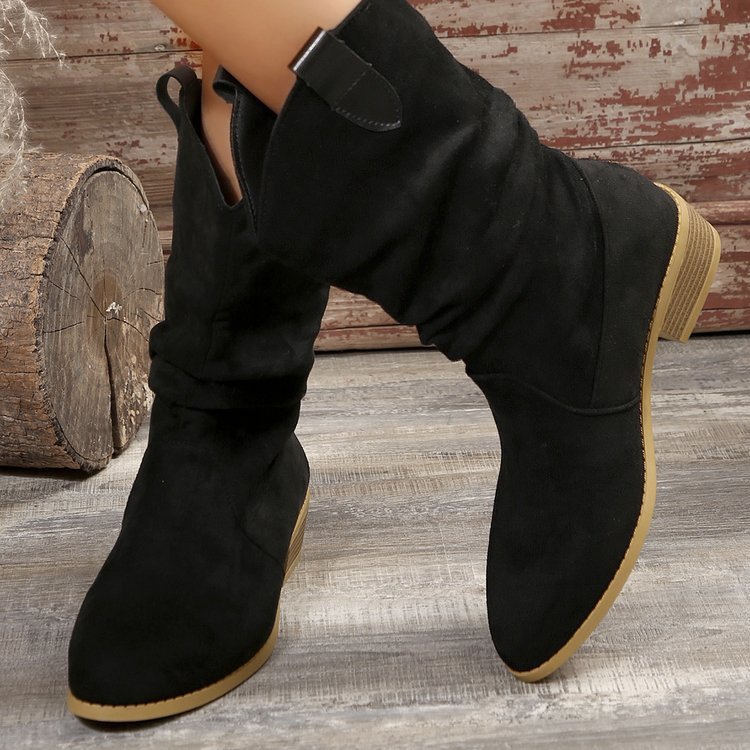 Pointed Suede Boots For Women - Image 4