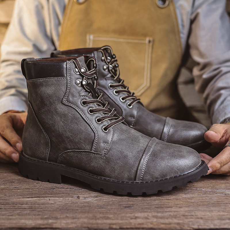 Fall Winter Men Boots British Style – Bild 8