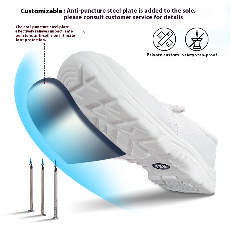 Anti-static Work Shoes Anti-smashing And Anti-penetration Pu Steel-toe Work Shoes – Bild 2