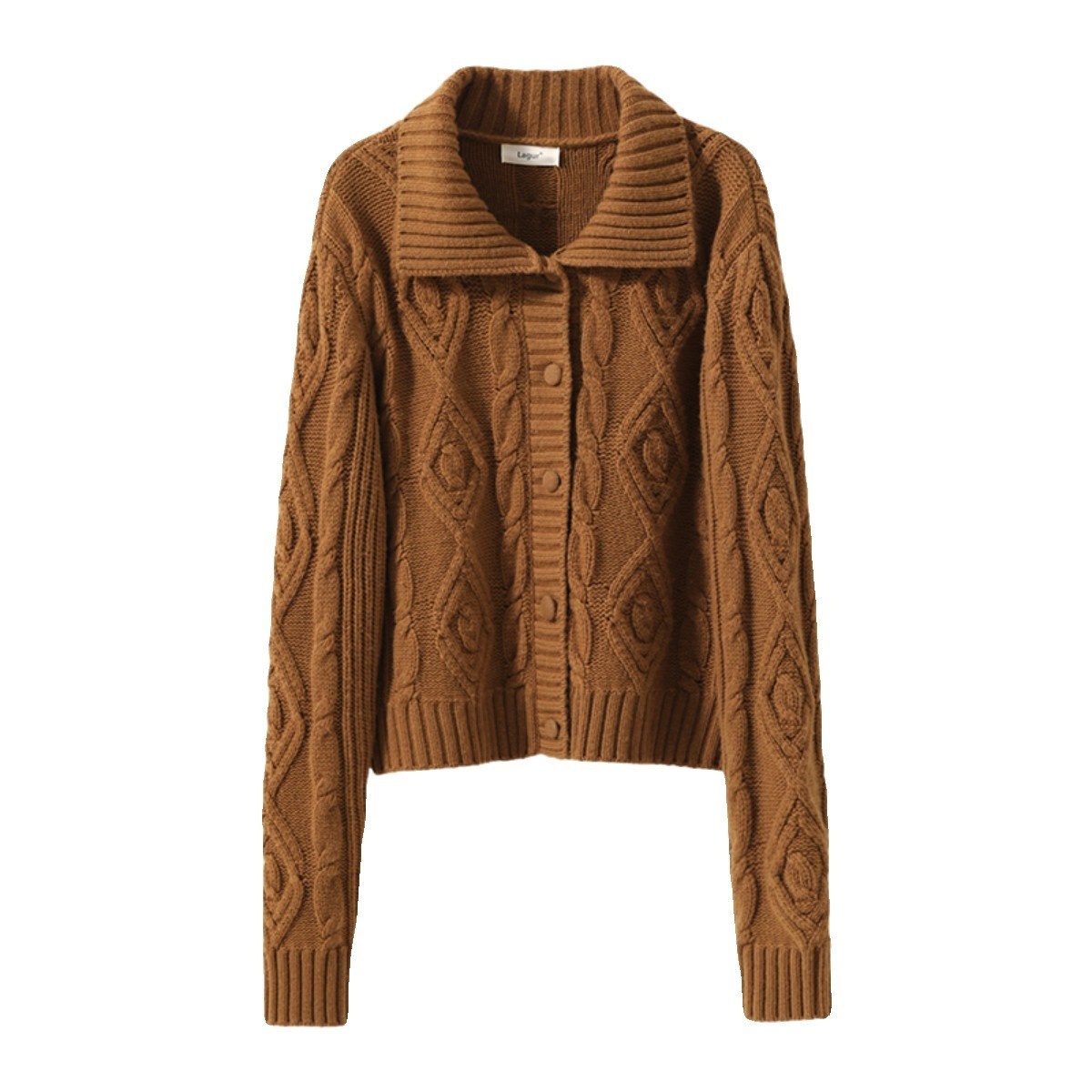 Heavy Industry Sweater Thickening Cardigan Idle Style Soft Glutinous Coat – Bild 5