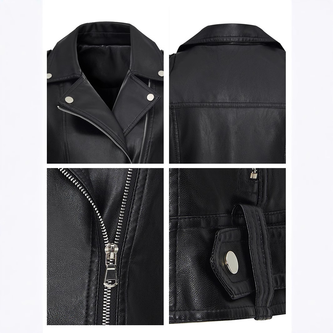 Versatile Fashion Suit Lapel Leather Waistcoat - Image 4