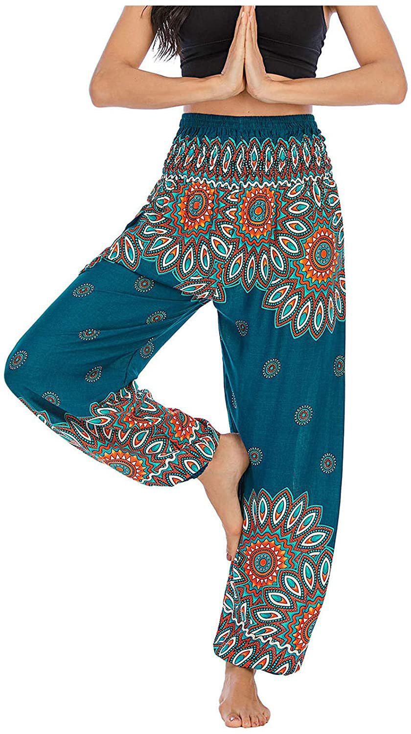 Digital Printed Casual Loose Yoga Pants — изображение 4