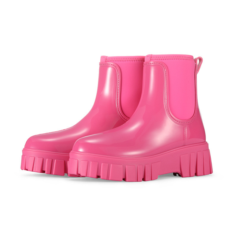 Height Increasing Waterproof Non-slip Low Tube Rain Boots - Image 10