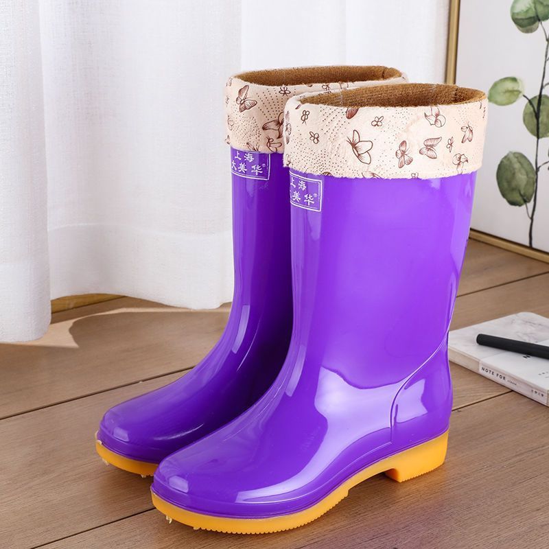 Wool Cotton Warm Non-slip Rain Boots - Image 8