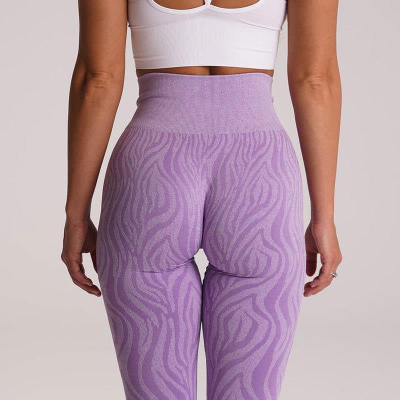 Outdoor Sports Zebra Print Nylon Yoga Pants – Bild 8