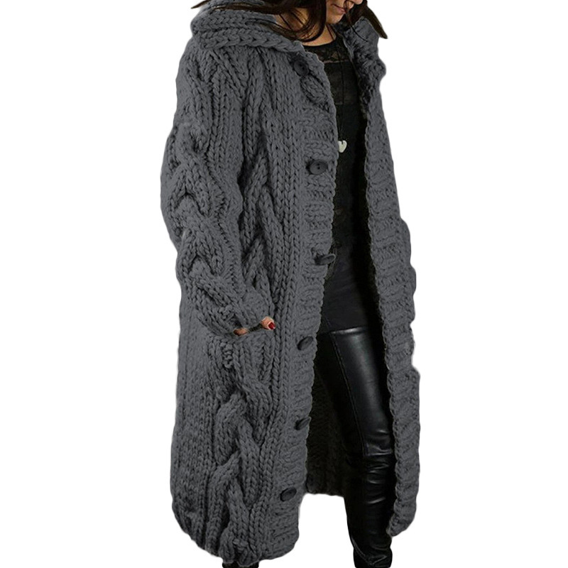 Women's Cardigan Plus Size Sweater Coat - Image 3