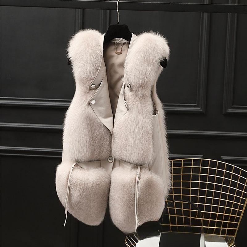 Women's Korean-style Fashion Casual Fur Vest - Image 2