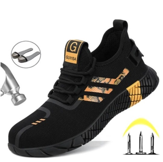 Men's flying mesh safety shoes - Image 3