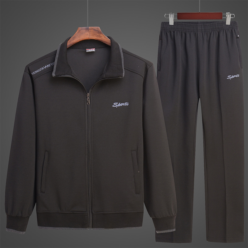 Men's Sport Suit Loose Autumn Winter Sweater Middle-aged And Elderly Casual Sportswear — изображение 6