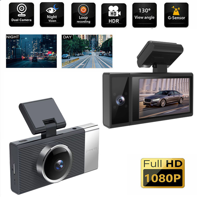 WIFI Driving Recorder Three Lens Mobile Phone APP Interconnection Night Vision Large Wide Angle - Image 3