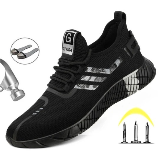 Men's flying mesh safety shoes - Image 4
