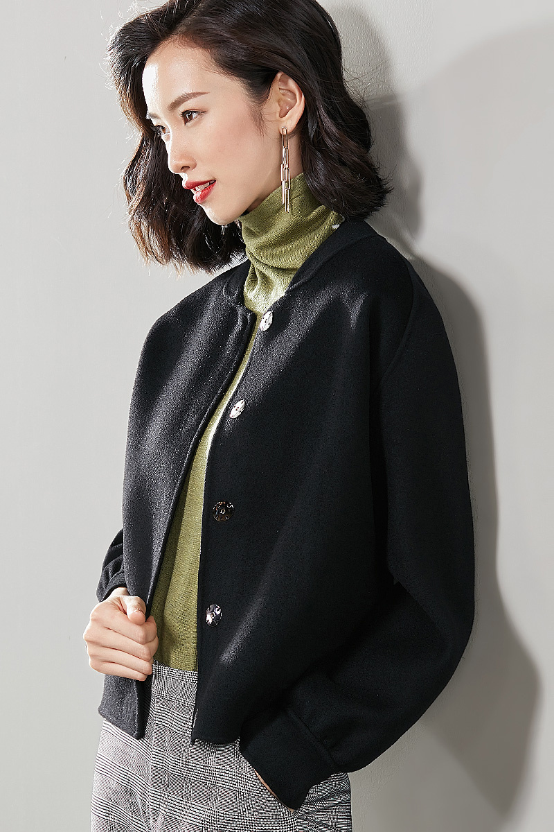 Women's winter wear with double face woollen and cashmere coat - Image 3