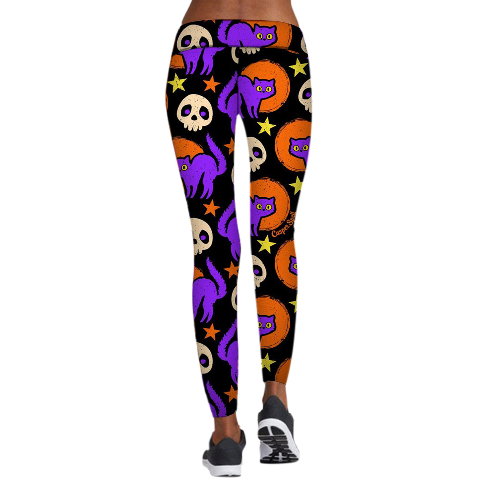 Printed Leggings Halloween Sports Yoga Pants High Stretch Pencil Pants — изображение 4