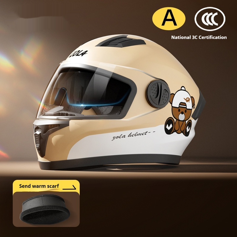 Motorcycle Helmet Warm Anti-fog Double Mirror - Image 6