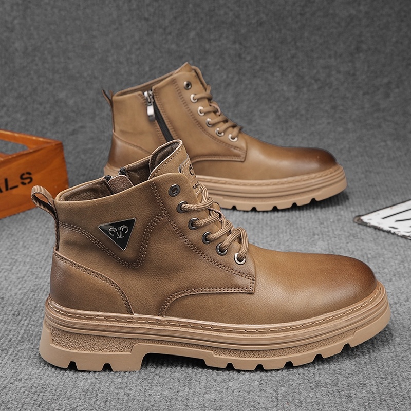 Men's Authentic Leather British Style Working Boots – Bild 2