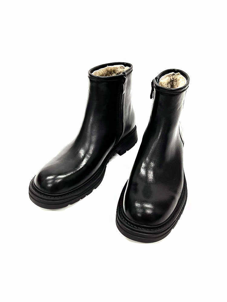 Sheepskin Fur Snow Boots Men's Winter Fleece-lined Martin Boots – Bild 5