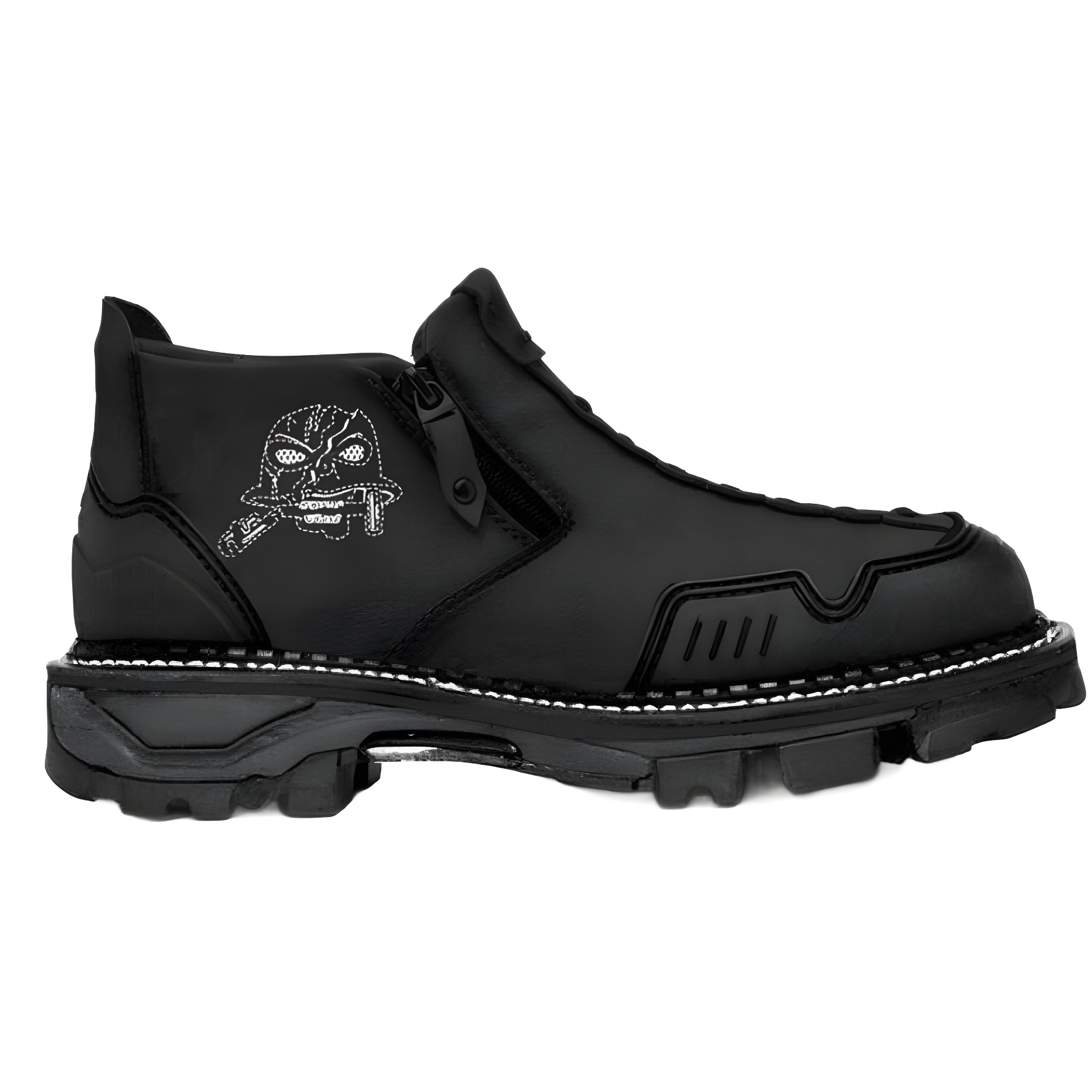 Men's Short Boots Round Toe Large Size Side Zipper Martin Boots - Image 5