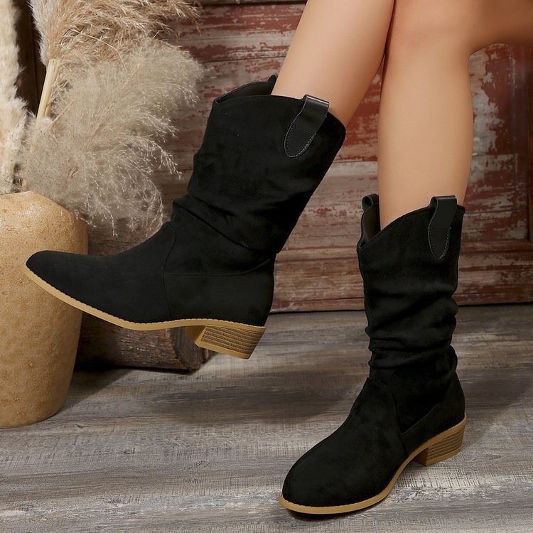 Pointed Suede Boots For Women - Image 2