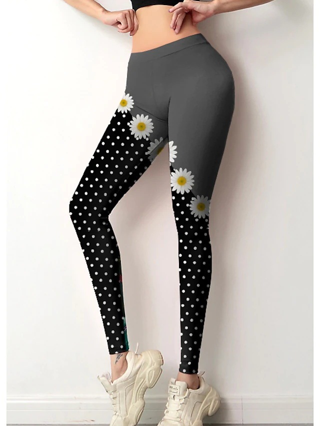 Positioning Flower Bottoming Sports Yoga Pants - Image 9