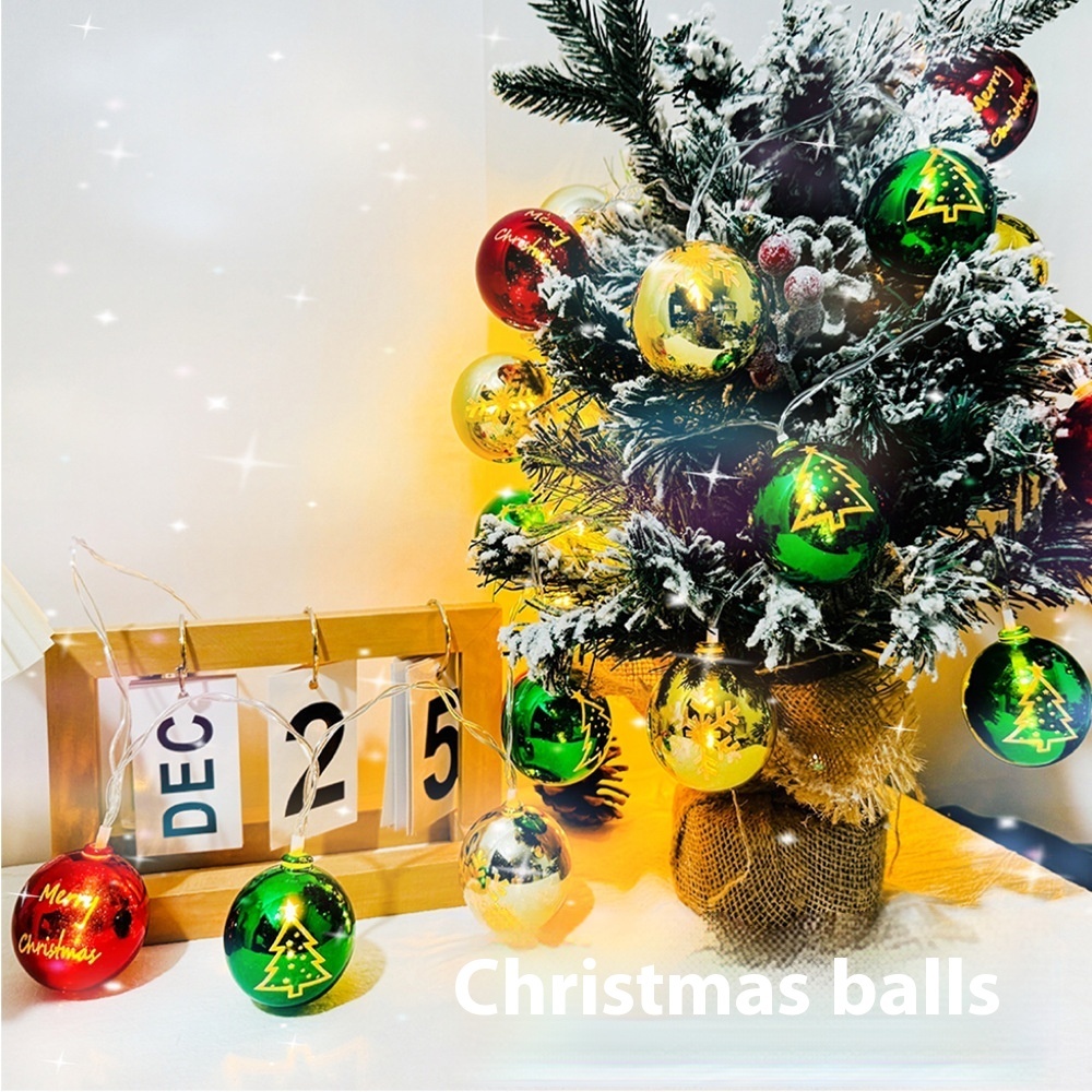 Christmas Party Decorations Scene Layout Atmosphere Lighting Chain - Image 8