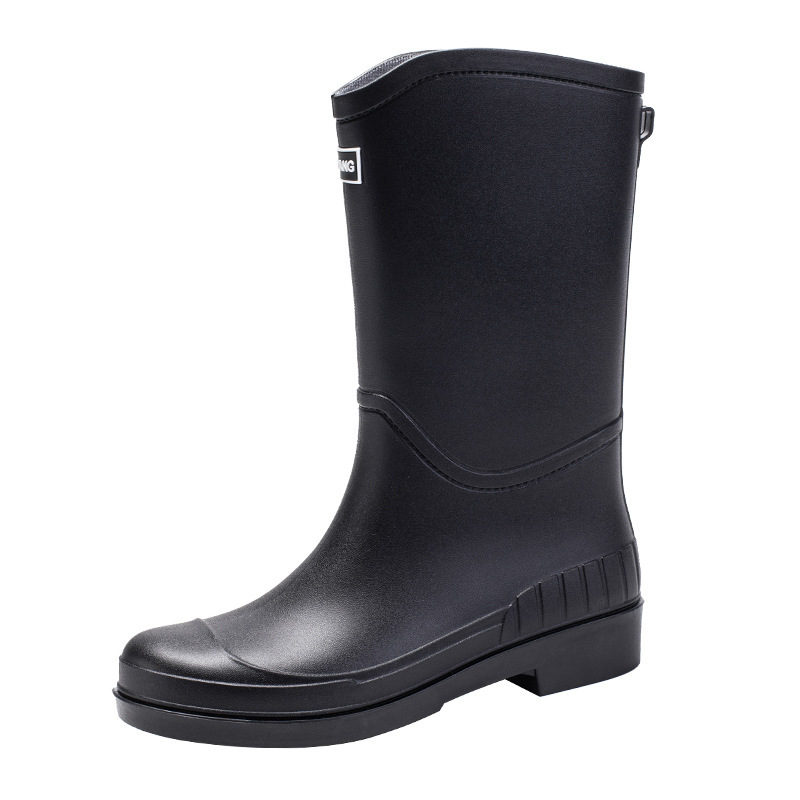 Women's Long Rain Boots Mid-calf Waterproof Shoes New - Image 5