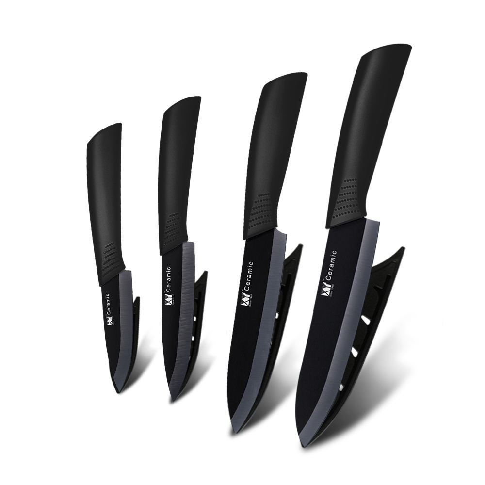 Ceramic knife set black blade ceramic knife — изображение 3