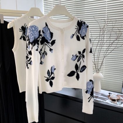Women's Simple Casual Printed Sweater